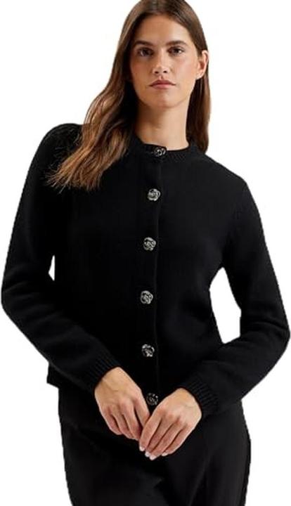 Image du produit Ted Baker Cardigan à col rond avec boutons roses (42)
