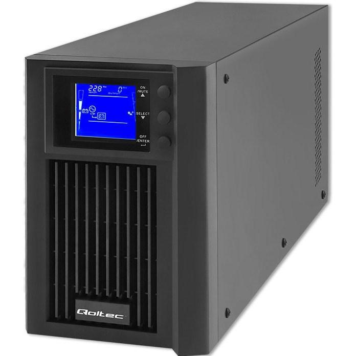 Thumbnail - Qoltec 53981 UPS / On line / 2kVA (2000 VA, 1600 W, Online-Doppelwandler USV), USV
