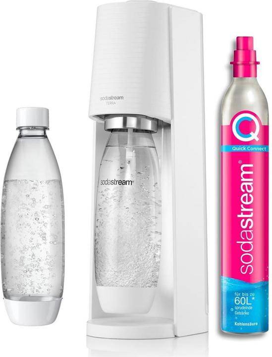 SodaStream Soda Maker Terra Valuepack QC white incl 2 bottles (2270215)