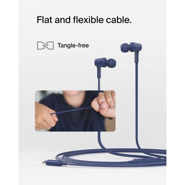 Image du produit Belkin Câble pour casque Rockstar In Ear, USB-C, bleu G3H0002hqBLV2 (pas de réduction du bruit, Filaire)