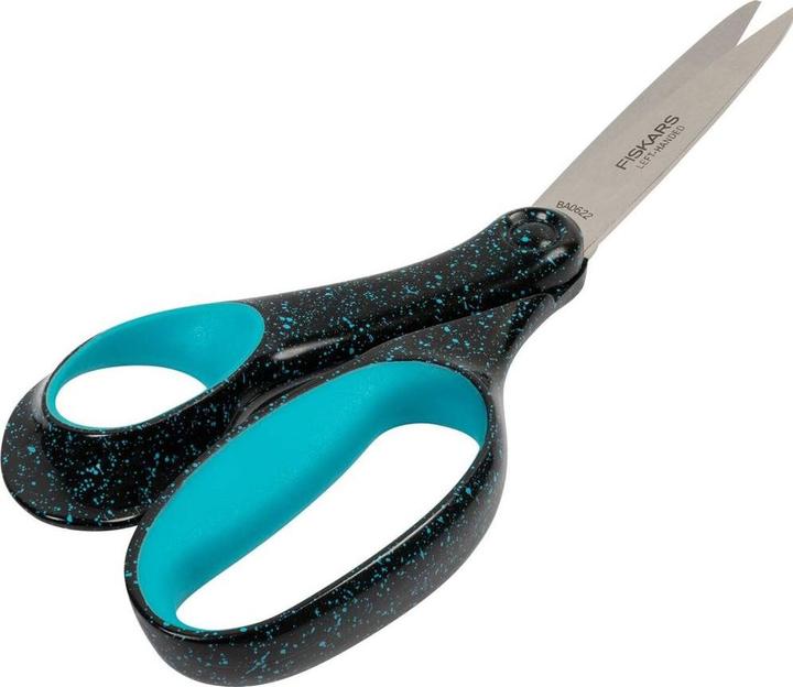 Image du produit Fiskars 1067869 Ciseaux pour adolescents, gauchers, noir/turquoise (20 cm)
