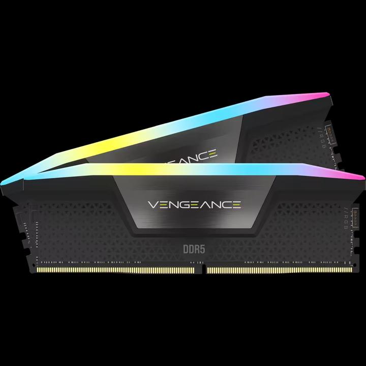 Produktbild Corsair DDR5 48GB PC 6400 CL36 KIT (2x24GB) VENGEANCE RGB retail (2 x 24GB, 6400 MHz, DDR5-RAM, DIMM)