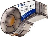 Produktbild Brady M21-750-595-YL-BK, Vinyl, Schwarz auf Gelb, 19,05mm x 6,4m, permanent, endlos (19.05 mm)