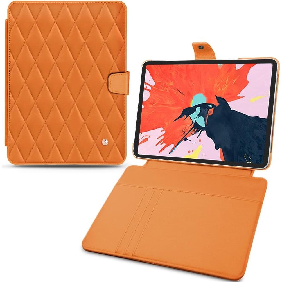 Thumbnail - Noreve Lederschutzhülle Wallet (iPad Pro 12.9 2018 (3. Gen)), Tablet Hülle, Orange