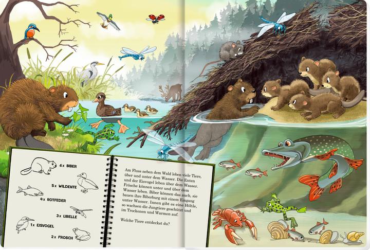 Immagine prodotto Mein riesengrosses WimmelSuchBuch: Tiere über und unter der Erde (Tedesco, AntjeFlad, 2024)