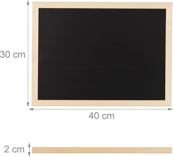 Produktbild Relaxdays Kreidetafel (40 x 2 x 30 cm)