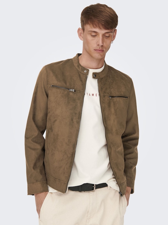 Produktbild Only & Sons Wildlederimitat- Jacke (L)