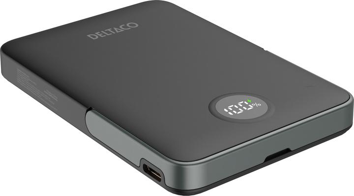Actual product image Deltaco Power Bank - 5000 mAh Powerbank - Sort - 5000 mAh (5000 mAh, 20 W, 19.25 Wh)