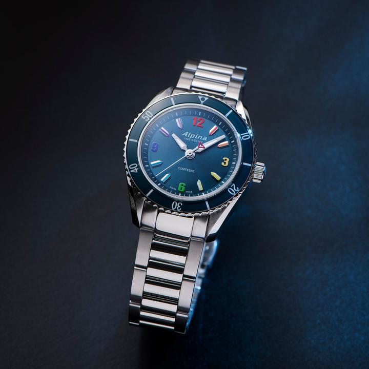 Image du produit Alpina Watch Alpine Comtesse Quartz Rainbow Édition limitée (Horloge analogique, 37 mm)