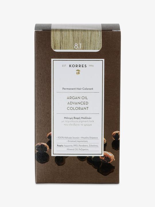 Immagine prodotto Korres Colore per capelli all'olio di argan (8.1 Cenere chiara bionda)