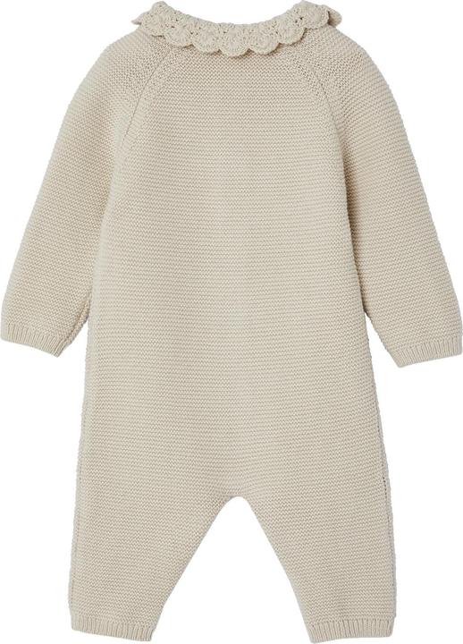 Image du produit Vertbaudet Combinaison bébé en tricot avec col en crochet (80)