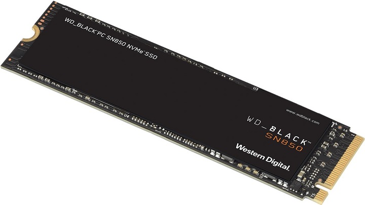 Actual product image WD Black SN850 with heatsink (1000 GB, M.2 2280)