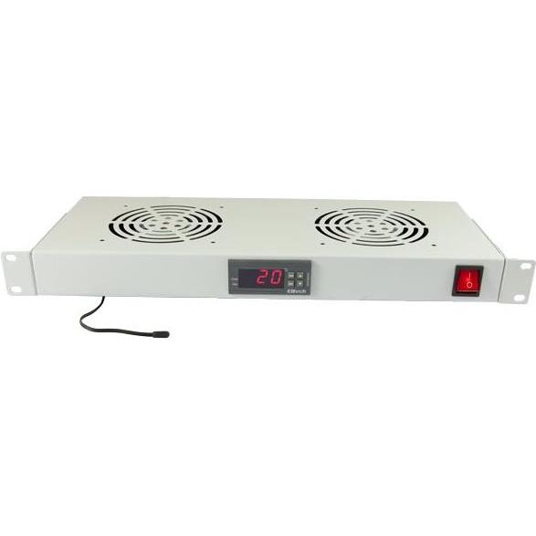 Allnet ALL-S0002125 Lüftertafel Grau Regalzubehör, Serverschrank Zubehör, Grau