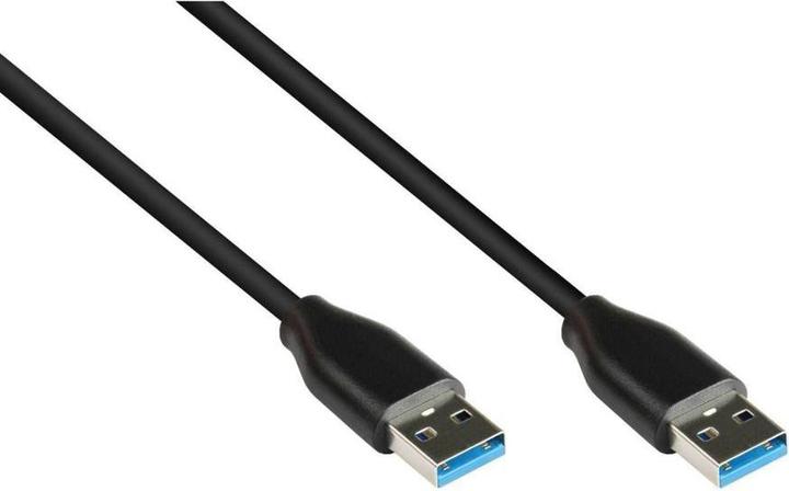 Actual product image Varia SO-38090 - Connection cable USB 3.2 Gen.2 (10GBits 3A), A to A, CU, black, 1m (1 m, USB 3.2 Gen 2)