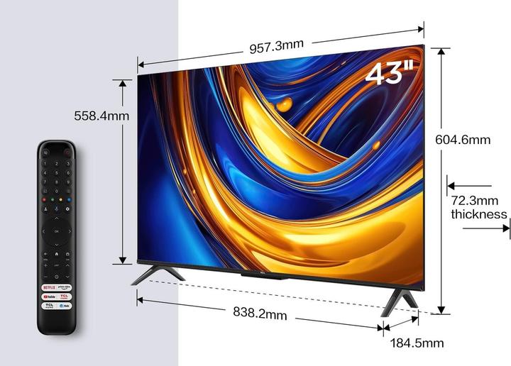 Actual product image TCL 43P655 (43", LED, 4K, 2023)