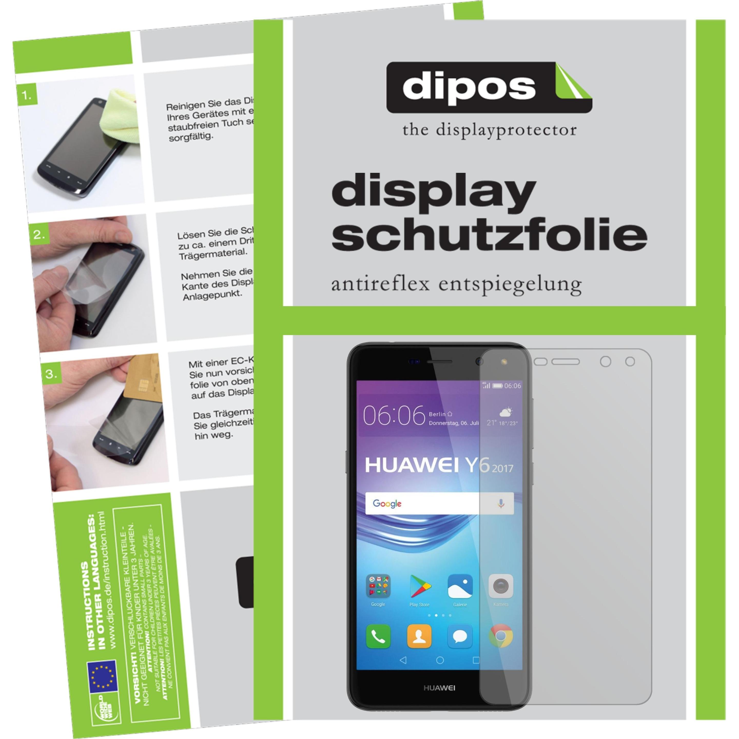 Thumbnail - Dipos Displayschutzfolie Antireflex (6 Stück, Huawei Y6 (2017)), Smartphone Schutzfolie, Transparent