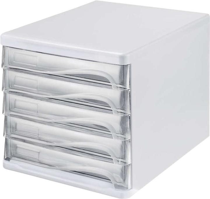 Produktbild Helit Schubladenbox transparent mit 5 Schubladen (A4)