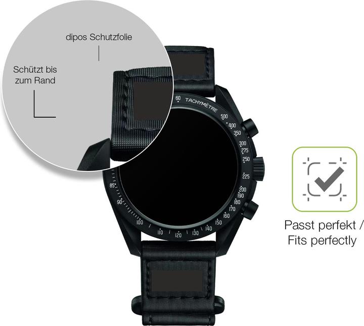 Produktbild Dipos Full Cover Schutzfolie Matt (Omega x Swatch Speedmaster Moonswatch)
