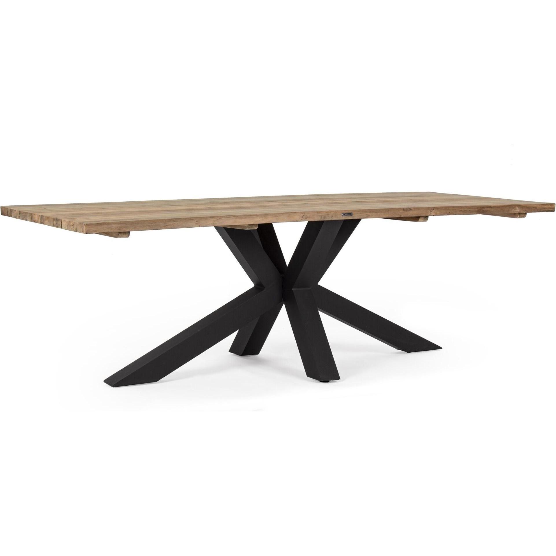 Bizzotto, Gartentisch + Balkontisch, Gartentisch Ramsey schwarz (240 cm)