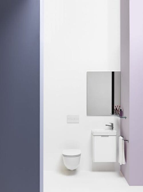 Actual product image Laufen Hand-rinse basin Pro S compact 48 x 28 cm white H8159540001041 (280 mm, 480 mm)