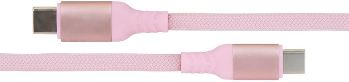 Actual product image Club 3D Club3D Lifestyle USB-C Magnetisches Kabel 240W 2m rosa St/St (2 m, USB 2.0, 240 W)