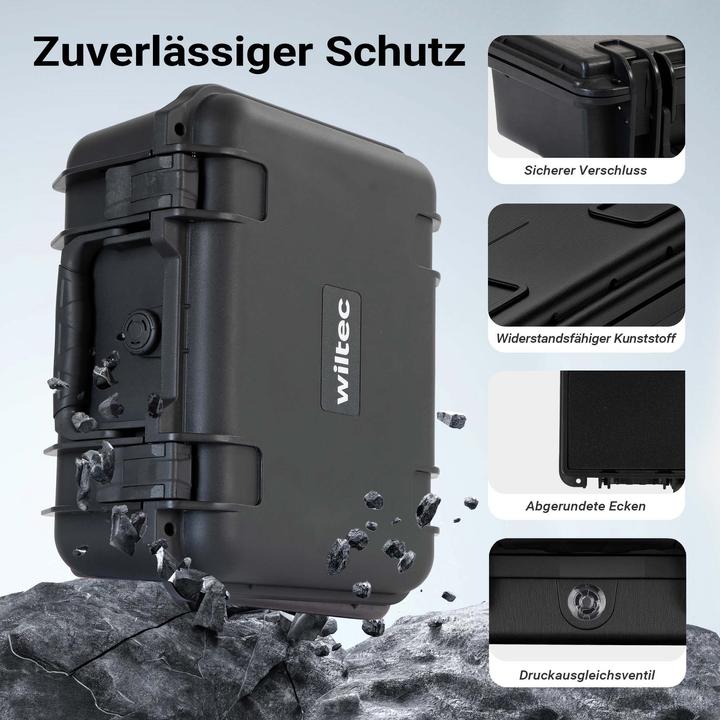 Produktbild Wiltec Universalkoffer 34x31x15,2cm wasserdicht Transportkoffer Schutzkoffer