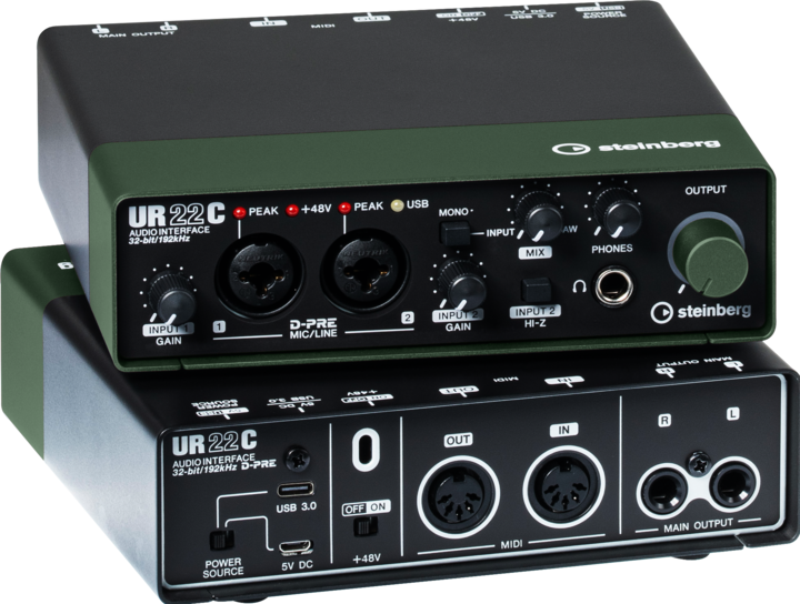 Actual product image Steinberg UR22C Green (USB)