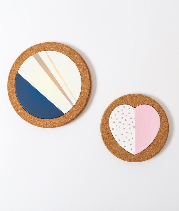 Actual product image I Am Creative Cork trivet, pan and pot trivet, set of 10 pcs. (10 x, Pan coaster)