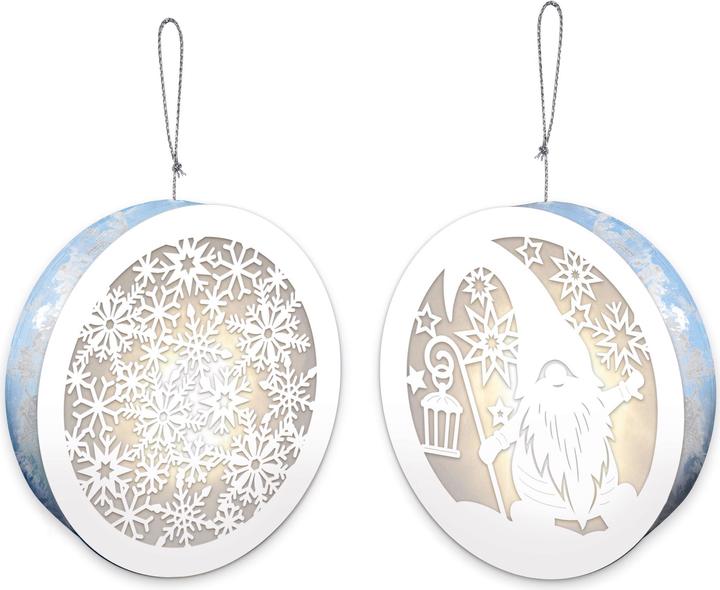 Actual product image Ursus Craft set Light boxes Snowflake LED 2 pieces