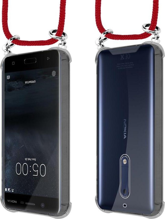 Produktbild Cadorabo TPU Handy Kette SILBER Cover