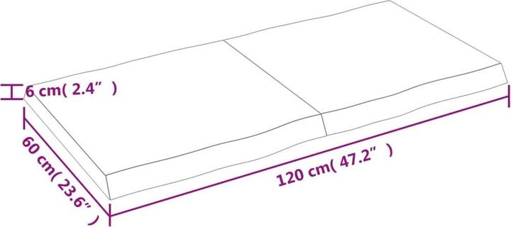 Produktbild VidaXL Nili (120 x 60 x 6 cm)