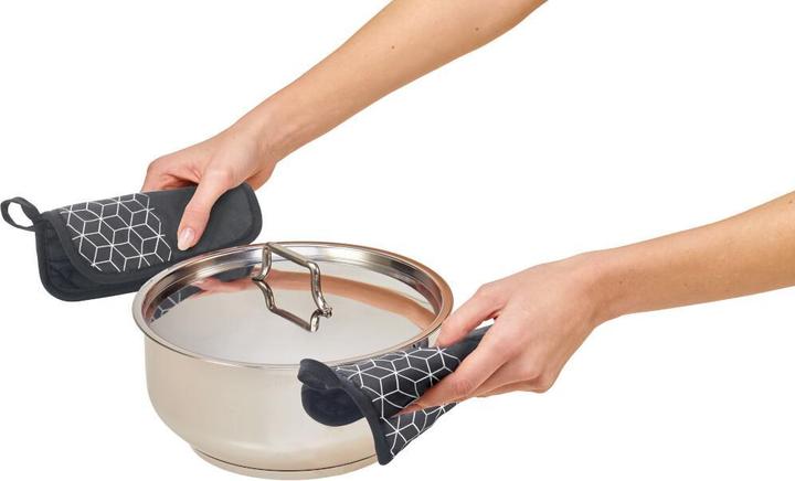 Image du produit Metaltex Topflappen schwarz 2er Set (Coton, Polyester)