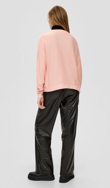 Produktbild s.Oliver Strickjacke Strickjacke mit Rippblende (XXL)