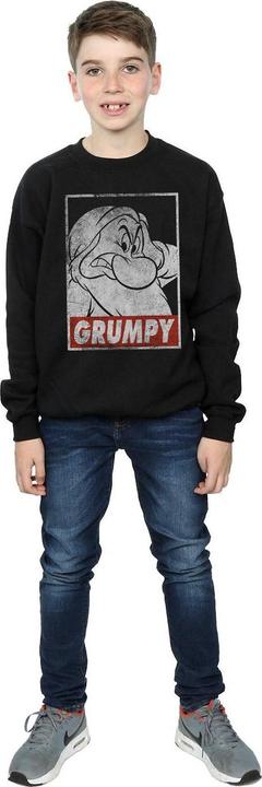 Actual product image Disney Boys Snow White Grumpy Dwarf Poster Sweatshirt (128)