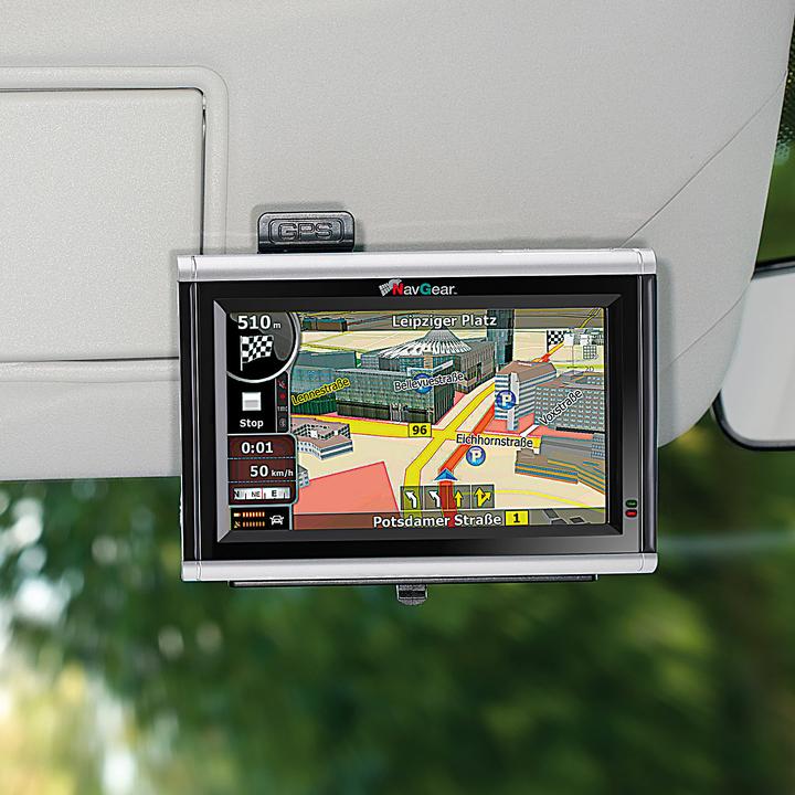 Immagine prodotto NavGear Supporto Navi a 360° per l'aletta parasole dell'auto