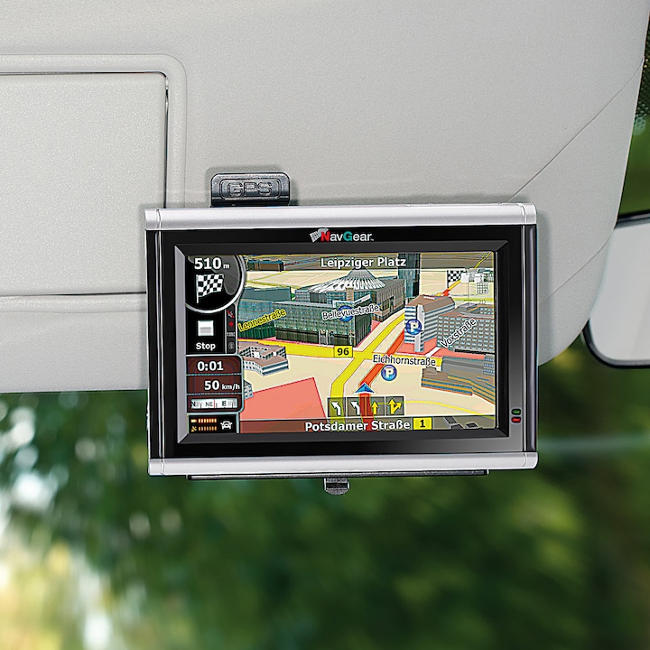 Actual product image NavGear 360° Navi mount for car sun visor