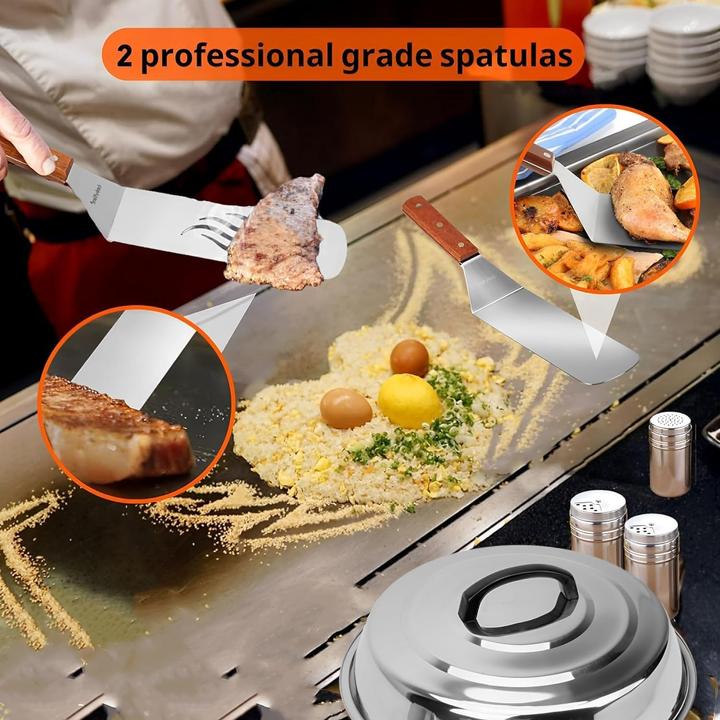 Image du produit Only Fire FPA-5117 BBQ Set de spatules pour barbecue