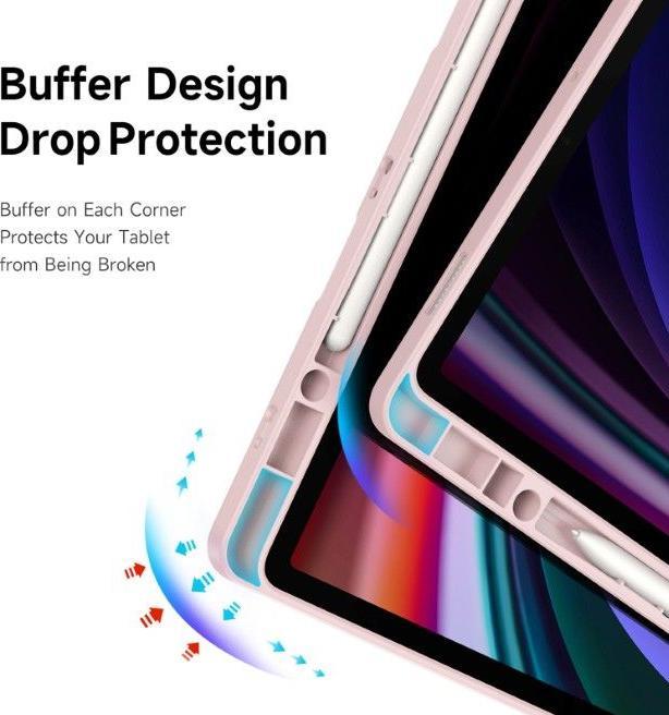 Immagine prodotto Samsung Galaxy Tab S10 FE Plus - Ducis Magi Series, aufstellbares Flip-Etui, Pink (Samsung Galaxy Tab S10 FE+)