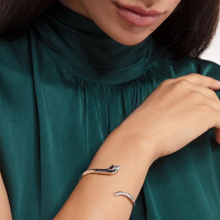 Immagine prodotto Thomas Sabo Schlange Silber Armreif (17 cm, Argento 925)