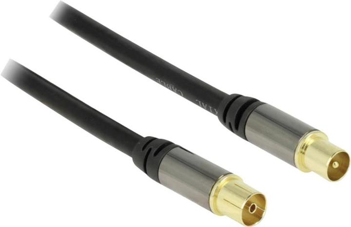 Image du produit Delock Câble d'antenne CEI mâle > CEI femelle 3 m noir (85 dB, Câble d'antenne)