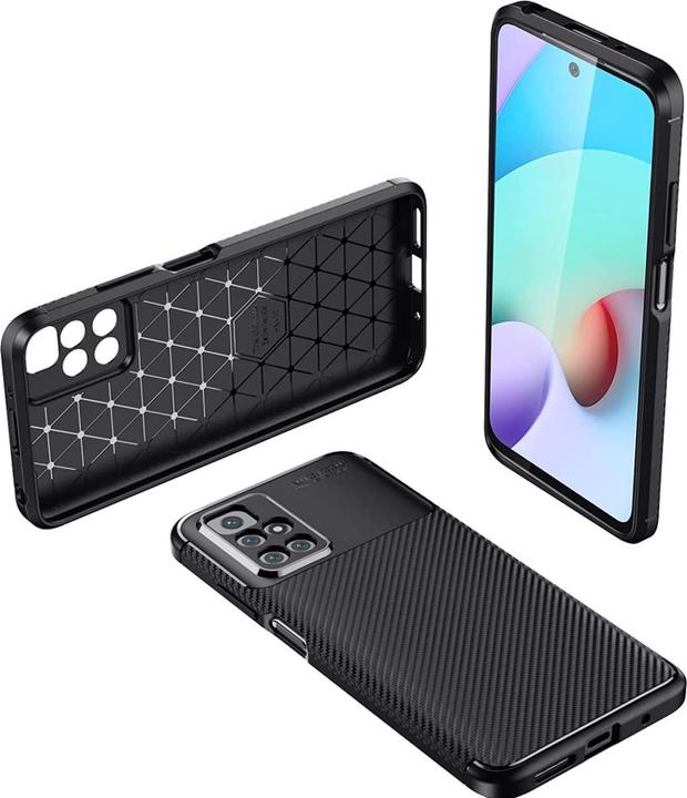 Produktbild Screenguard Xiaomi Redmi 10 2022 Hülle Carbon Design TPU Case (Xiaomi Redmi 10)