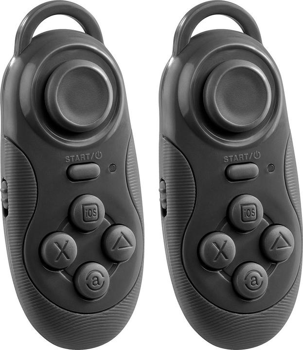 Immagine prodotto Auvisio Set di 2 mini controller di gioco a batteria e telecomando (Android, Windows)