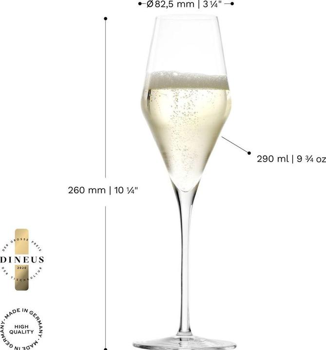 Produktbild Stölzle Quatrophil (29 cl, 6 Gläser, Sektgläser)