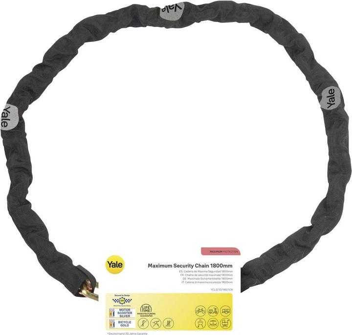 Actual product image Yale Security extension chain Loops for padlock (180 cm)