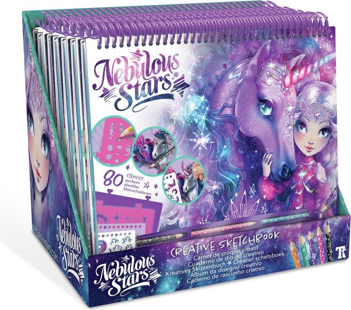 Actual product image Nebulous Stars Creative sketchbook fantasy horses galaxy