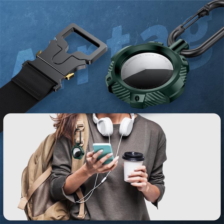 Produktbild Ueli Express Extreme Outdoor Schlüsselanhänger Halterung für Apple AirTag Grün