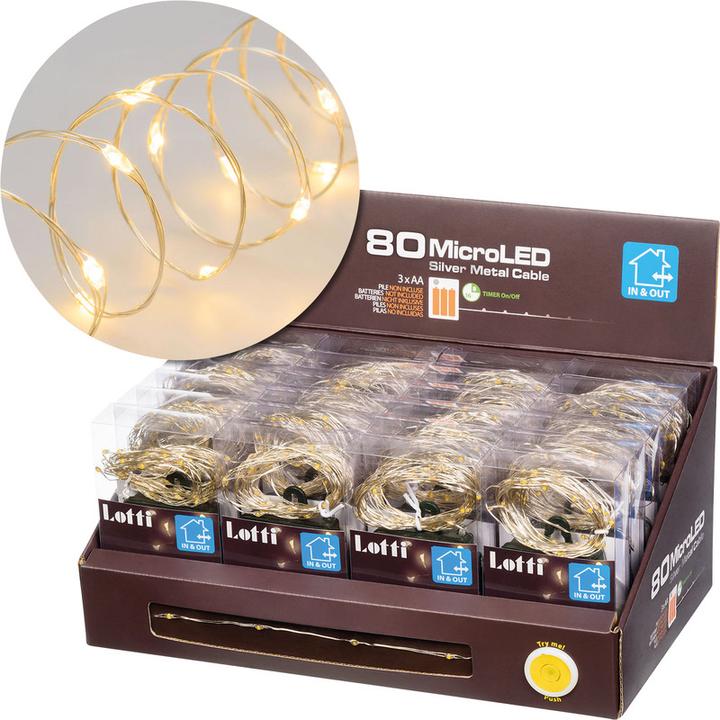 Produktbild Lotti Lichterkette Micro-LED mit Timer (8 m)