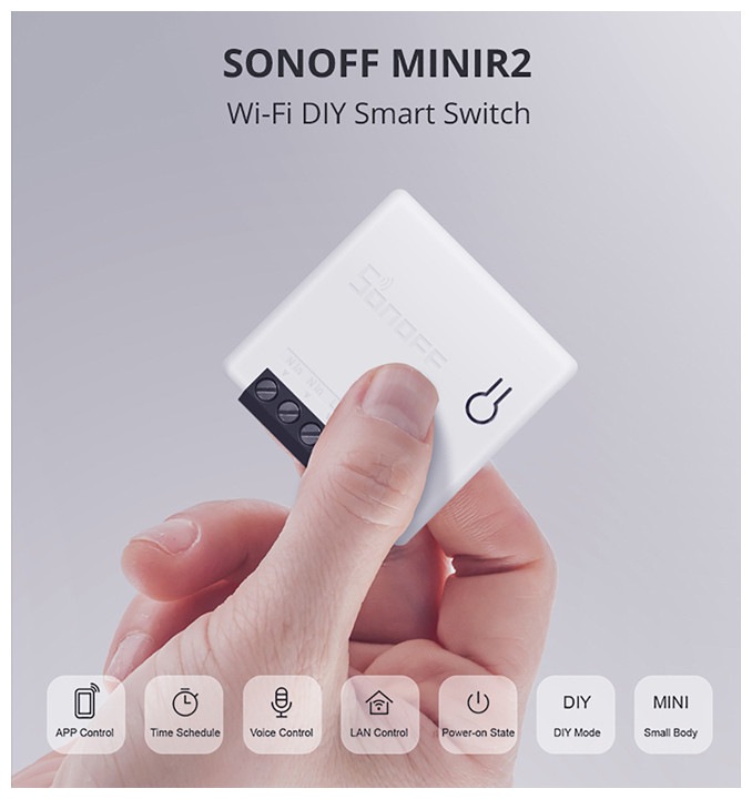 Image du produit Sonoff Mini R2 (Actionneur de commutation)
