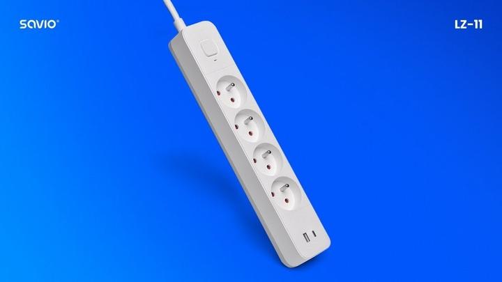Produktbild Savio LZ-11 (4 x, USB-C, USB-A, 1.50 m)