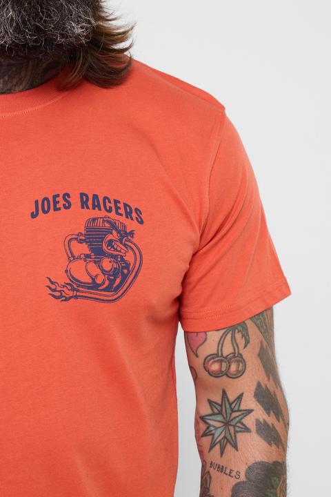 Produktbild Joe Browns Graphic Tee with Engine Back Print – Orange (S)